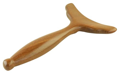 Holz Gesichtsmassagegerät Meerjungfrauenschwanz für Gesicht und Hals | Gua Sha Werkzeug, Massageplatte für Zuhause und Schönheitssalon, Tiefes Kneten, Konturpflege