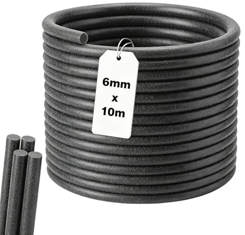Dshunnc 10 m fogfyllningsprofil Ø 6 mm PE rundsnöre