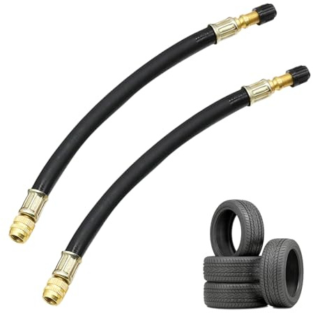 2 Stk Ventilverlängerung Autoventil Verlängerung,Reifenventilverlängerung 210mm,Flexible Tire Valve Extenders,Reifenventil Verlängerung Adapter,Gummi Reifen Ventilverlängerung für Auto Scooter Fahrrad