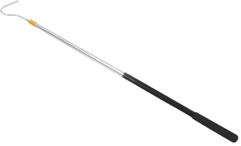 ULTECHNOVO Gancho para Serpientes Capturador de Serpientes Telescópico Longitud Ajustable Acero Inoxidable Equipo para Reptiles