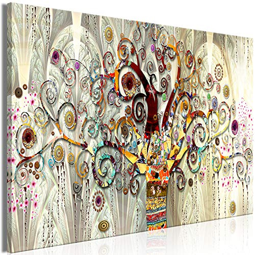murando Wandbild Mega XXXL Gustav Klimt Baum des LebensEinteiliger XXL-Format Kunstdruck zur Selbstmontage Leinwandbilder moderne Bilder DIY Wanddekoration Wohnung Deko