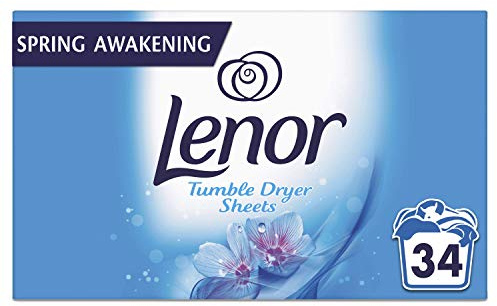 Lenor Fabric Softener Tumble Dryer, Sheets Spring Awakening, Pack of 12, Total 408 Sheets