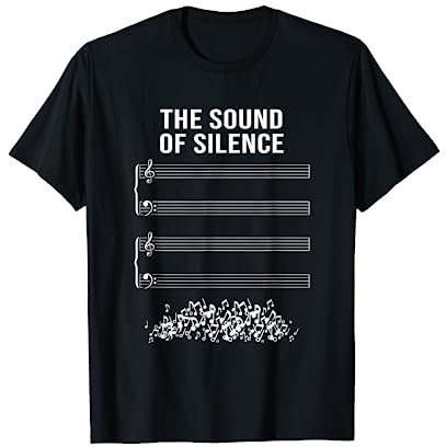 Musikblatt ohne Noten - The Sound of Silence T-Shirt