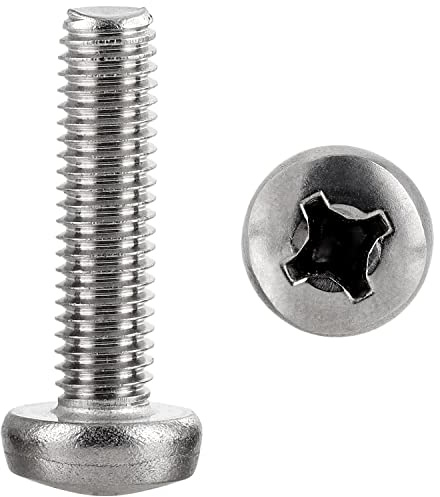 FASTON® Linsenkopfschrauben M6x16 mit Kreuzschlitz H DIN 7985 Edelstahl A2 V2A (50 Stück) Kreuzschlitzschraube Linsenkopf Schrauben Gewindeschrauben Vollgewinde (ISO 7045)