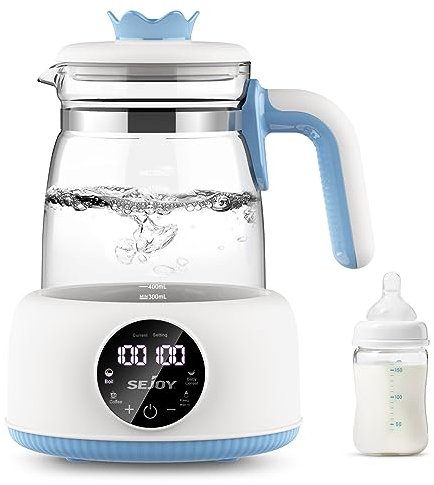 Sejoy Baby Formula Kettle Warm Water Dispenser for Making Formula Bottle Within 20s, Traditional Baby Bottle Warmer Replacement, Accurate Temperature Control, Boil-Dry Protection, 72h Keep Warm, 1.2L