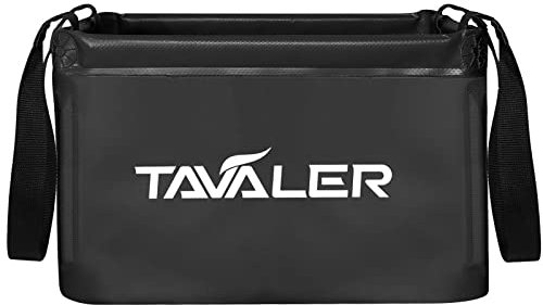 Tavaler Ciotola pieghevole da 15 l, da campeggio (nero)