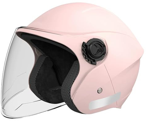 retrò Casco Scodella Portatile Mezzi Caschi Jet, Mezzo Casco da Motociclista Vintage Caschi Caschi Casco A Scodella Scooter Motorino ECE Omologato Mezzo Elmetto da Moto retrò
