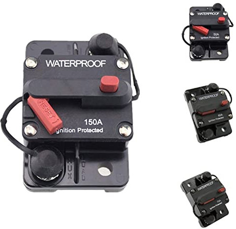 NVSFZGIYG 30A 40A 50A 60A 70A 80A 100A 120A 150A 200A 250A 300A AMP disjoncteur fusible réinitialiser 12-48V DC Voiture Bateau Auto étanche(70a)