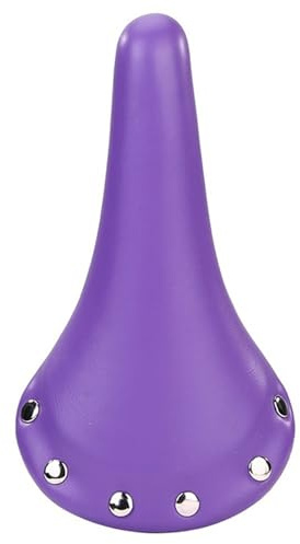 KFXYSM Fahrradsattel,Fahrrad Sattel Fahrradsattel PU. Leder MTB Rennrad Rivet Sitzkissen einzelne Geschwindigkeit Fahrrad braun Blauer Sattelabdeckung