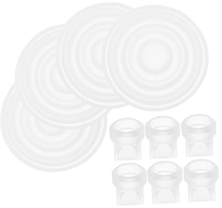 OUNONA Breast Pump Accessories Replacements Silicone Diaphragms and Duckbill Valves Easy to Clean Replace Valves for Wearable Breast Pumps Compatible