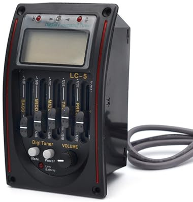 Akustik Gitarren Pickup Mit 5 Band Preamp Tuner Guitar Soundverstärker Perfekt Für Bühnen Und Studio Performances Easy Installation Pickup