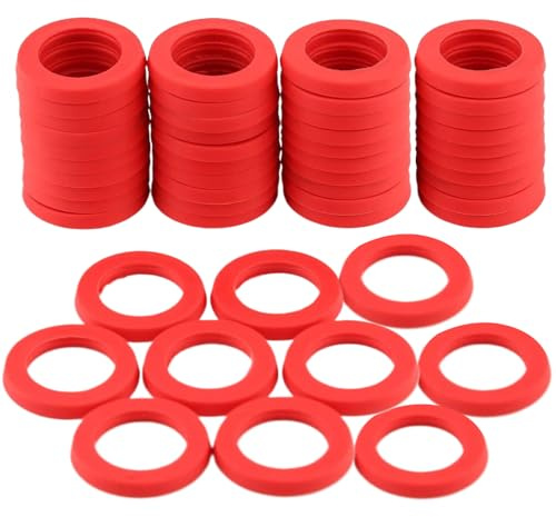JIEBWCHA Joints De Tuyau Flexible,50 Pièces Joints De Jardin En Silicone Joints - Outils De Réparation Anti-fuite Pour Arroseurs Robinets Évier De Douche Appareils Tuyaux