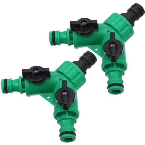 TOYANDONA 2 Piezas Adaptador de Riego para Jardín con Conexión Rápida para Sistema de Riego por Goteo Distribución de Agua Accesorio Resistente para Mangueras y Tuberías
