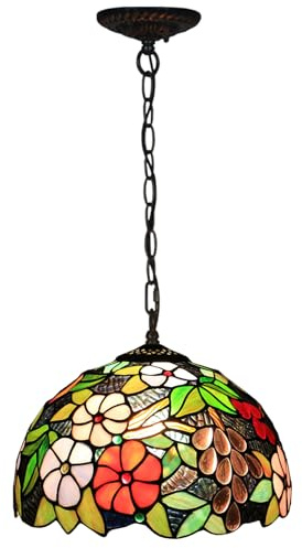 LYMSXAZOU Lámpara Colgante de Techo de Cristal SXSHEYS, lámpara de araña de UVA teñida Multicolor (G5)