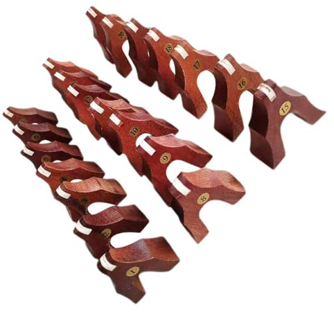 SECFOU 21pcs Sturdy Wooden Guzheng Bridges for Guzheng Support Pillars, Easy to Install and Portable Musical Instrument Fittings in Brown Colour, Lightweight and Practical Accessories