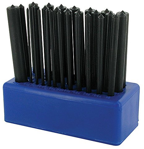 Silverline 250575 Übertrag-Körner, 28-tlg. Satz 3/32 Zoll - 17/32 Zoll (2,4mm - 13,4mm)