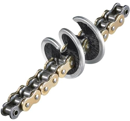 Tirox 1174945 New Spazzola Rotante per Catena Moto Motard Custom Strada Enduro Pulizia Pulisci Pulitore Catena 360