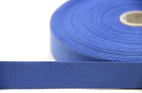 Köperband | Nahtband | 100% Baumwolle | Farb und Größenauswahl (blau, 25mm)