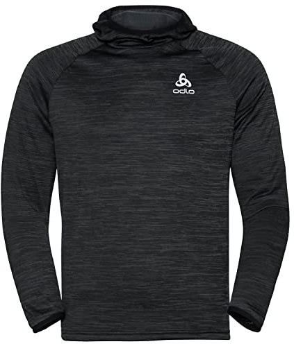Odlo Laufshirt Herren Langarm Essential Thermal I Sport Shirt Männer I Sport Oberteil I Midlayer I Fitness Shirt