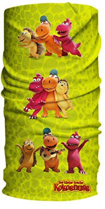 Panther Kleiner Drache Kokosnuss Freunde Schlauchtuch I Kinder Schlauchschal | Atmungsaktives Multifunktionstuch | Made in Germany I Ökotex100 I Loopschal