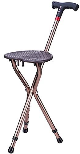 JMSL Bastone Sedia-Bastone da Passeggio Sedia-Slip Stampelle Intelligenti-Bastone Multifunzionale con Sedile-Stampelle Sgabello per Anziani-Bastone con Sedile,MP3 Model