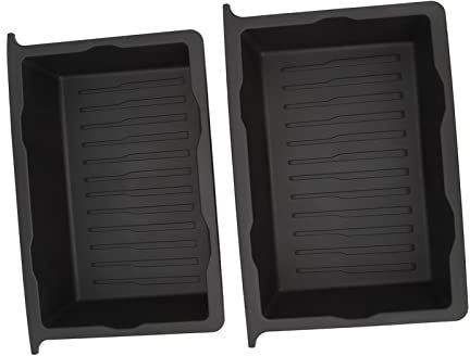 Focket 2pcs Under Seat Storage Box, Antiskid Shockproof Underseat Hidden Organizer Tray Bin Space Saving, Under Seat Storage Tray Car Storage Accessories for Model Y 2020‑2023