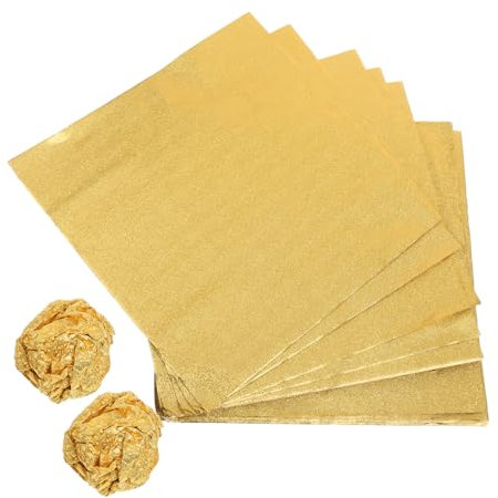 IMIKEYA 200stücke Gold Aluminiumfolie Für Bonbons Geschenkverpackung Für Schokolade Süße Leckereien Und Party-Dekoration Feuchtigkeitsbeständig Für Anlässe Wie Hochzeiten Und