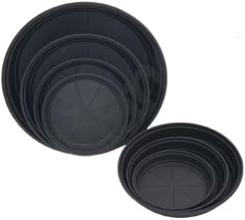 Oakland Gardens 50cm Plant Pot Saucer Round Strong Plastic Base Water Drip Tray Saucers, Black Colour| Size 50cm| Pack of 1