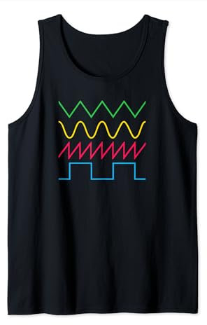 Waveform Modularer Synthesizer Analoge Bleep Audiowaves Tank Top