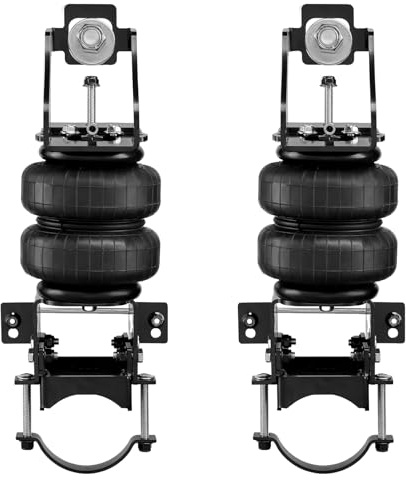 VEVOR Kit de Suspension Pneumatique Compatible avec Ford F250/F350 2WD 4WD 1999-2004 et Ford F250/F350 2WD 4WD 2008-2010, Ressort Pneumatique Charge 2268 kg, Pression 5-100 PSI, Absorption des Chocs
