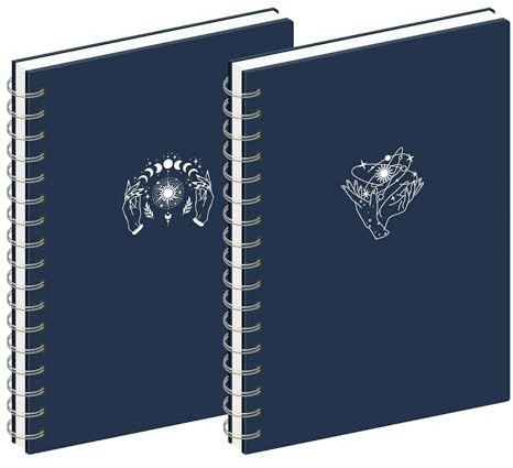 MGGAO 2 Pack Spirale Notebook, A4 Ästhetische Notizbücher für Frauen, College ruled Notebook, 160 Seiten, Büro Schule liefert Geschenke