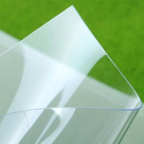 FENGSHOUU 1MM Planchas de Policarbonato,Protección UV Paneles de Techo Transparente,Placa Duradera PC,Planchas Revestimiento de Repuesto para Invernadero,con Tornillos (0,5m x 2m)