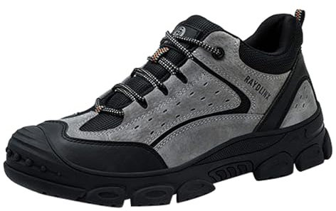 Dinglong EU 46 Sécurité Chaussures Cuir Vachette Injectées Hommes Printemps Automne Hiver Chaussures Travail Légères À Grantête Chaussures Basses Chaussure De Securite Homme Legere Casquette Securite