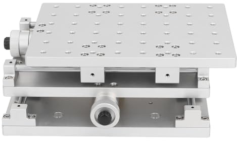 Banco de Trabajo Móvil de 2 Ejes, Mesa de Trabajo de Aleación de Aluminio de Alta Rigidez para Máquina de Marcado Industrial
