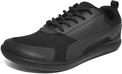 GRUNDA Jordningsskor, jordnära barfot, jordnära skor, jordnära sneakers med ledande jordbearbetningssula, svart, 42 EU bred