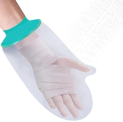 Waterproof Hand Cast Cover for Shower, Reusable Cast Protector for Wrist & Finger, Plaster Cast Bag for Wound Care & Surgery Recovery, Comfortable Medical Waterproof Sleeve for Injury Protection