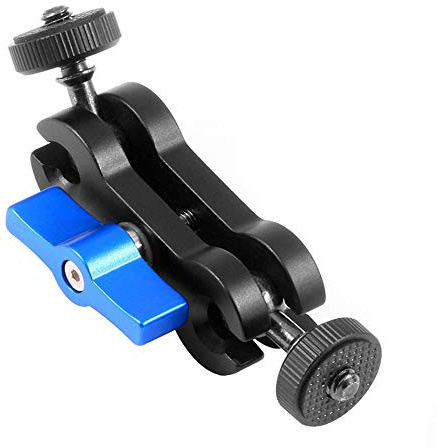 TARSHYRY Brazo Mágico, Montaje de Cámara de 1/4 Pulgada Soporte de Doble Brazo de Doble Brazo con Soporte de 360 ​​Grados de Aluminio de Aluminio con Montaje de Cámara Mágica de Brazo Mágico para