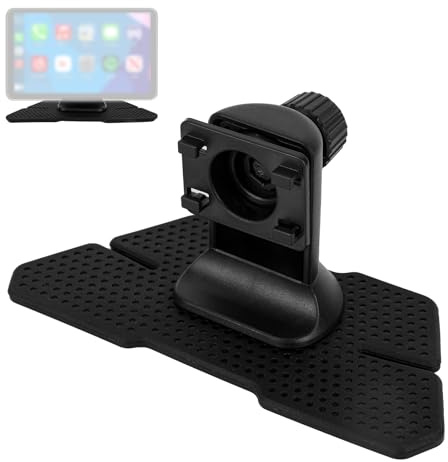 Fukaisu Support pour Carplay Portable, Installation Facile Adhésif Porte Compatible avec Carplay Écran pour Tableau de Bord Voiture