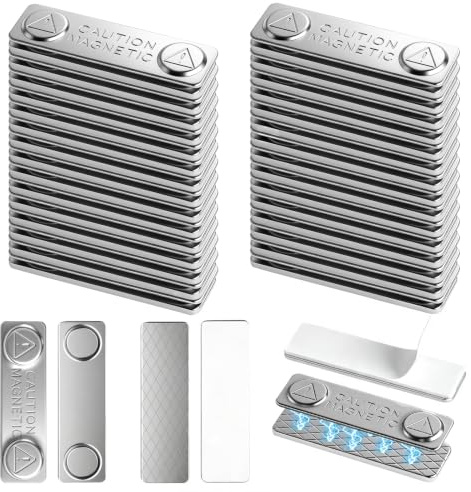 30 paia di magneti adesivi Zanzariera magnetica per finestre, set di magneti da parete per appendere quadri, supporto magnetico per cornici, poster, tende, targhette per frigorifero, decorazione per