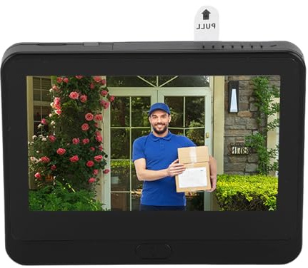 Oreilet Caméra Judas, écran LCD 4,3 Pouces, Visionneuse Porte WiFi sans Fil 1080P avec 5000 MAh, Détection Mouvement, Nocturne, Audio Bidirectionnel, pour L'appartement