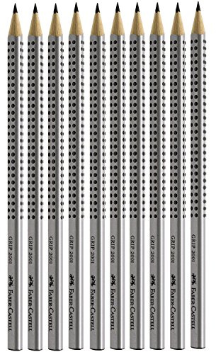 12 Stück Faber-Castell - Bleistift Grip 2001, Härtegrad B