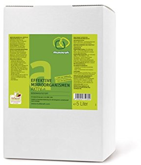 MULTIKRAFT microorganismos Activos (EM-Aktiv), Fertilizante para el Suelo – abono 5 l Kan.