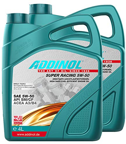Addinol 2X Motoröl Motorenöl Motor Motoren Motor Oil Engine Oil Benzin Diesel Super Racing 5W-50 4L 72313625