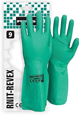 Reis RNIT-REVEX9 Schutzhandschuhe, Grün, 9 Größe, 12 Stück