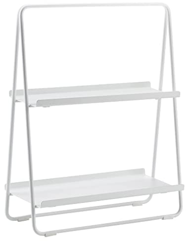 Zone Denmark A-Table Kleines Regal, Standregal aus Metall, 43 x 23 x 58 cm, Weiß