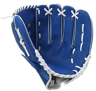 LIANYG Baseball Handschuhe Brown Outdoor Sports Baseballhandschuh Softball-Übungsgeräte Größe 9.5/10.5/11.5/12.5 Linkshänder für Erwachsene Mann Frau Kinder 552 (Color : Blue, US Size : 10.5 Inches)