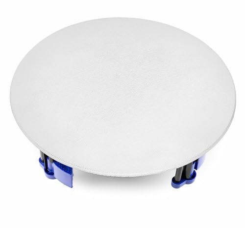 Power Dynamics NCSS6 - Altavoz de Techo (100 V, 6,5 Pulgadas, 30 W, 8 ohmios, Rejilla metálica, Altavoz con Sistema de fijación rápida), Ideal para instalación pública