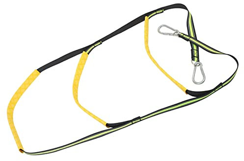 F Fityle Nylon 3-Stufen-Boots-Strickleitern, Angelstrickleiter-Boots-Klappleiter, passend für Segelboote, Fluoreszierend