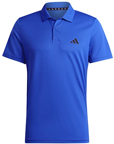 Adidas Herren Train Essentials Training Polo Shirt, Lucid Blue/Black, L