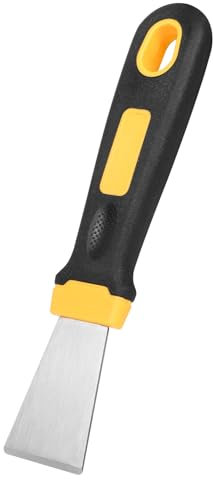 KAMaster Grill Gasket Removal Scraper,Stainless Steel Straight Blade Oily Scraper with ABS+TPR Gluing Handle,Big Green Egg Accessories Must Have BBQ Kamado Grill Parts Easy to Remove The Old Gasket